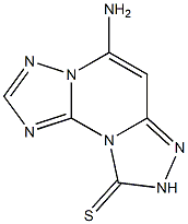 5-Aminobis[1,2,4]triazolo[1,5-a:4',3'-c]pyrimidine-9(8H)-thione Struktur