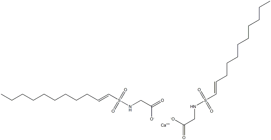 Bis[N-(1-undecenylsulfonyl)glycine]calcium salt Struktur