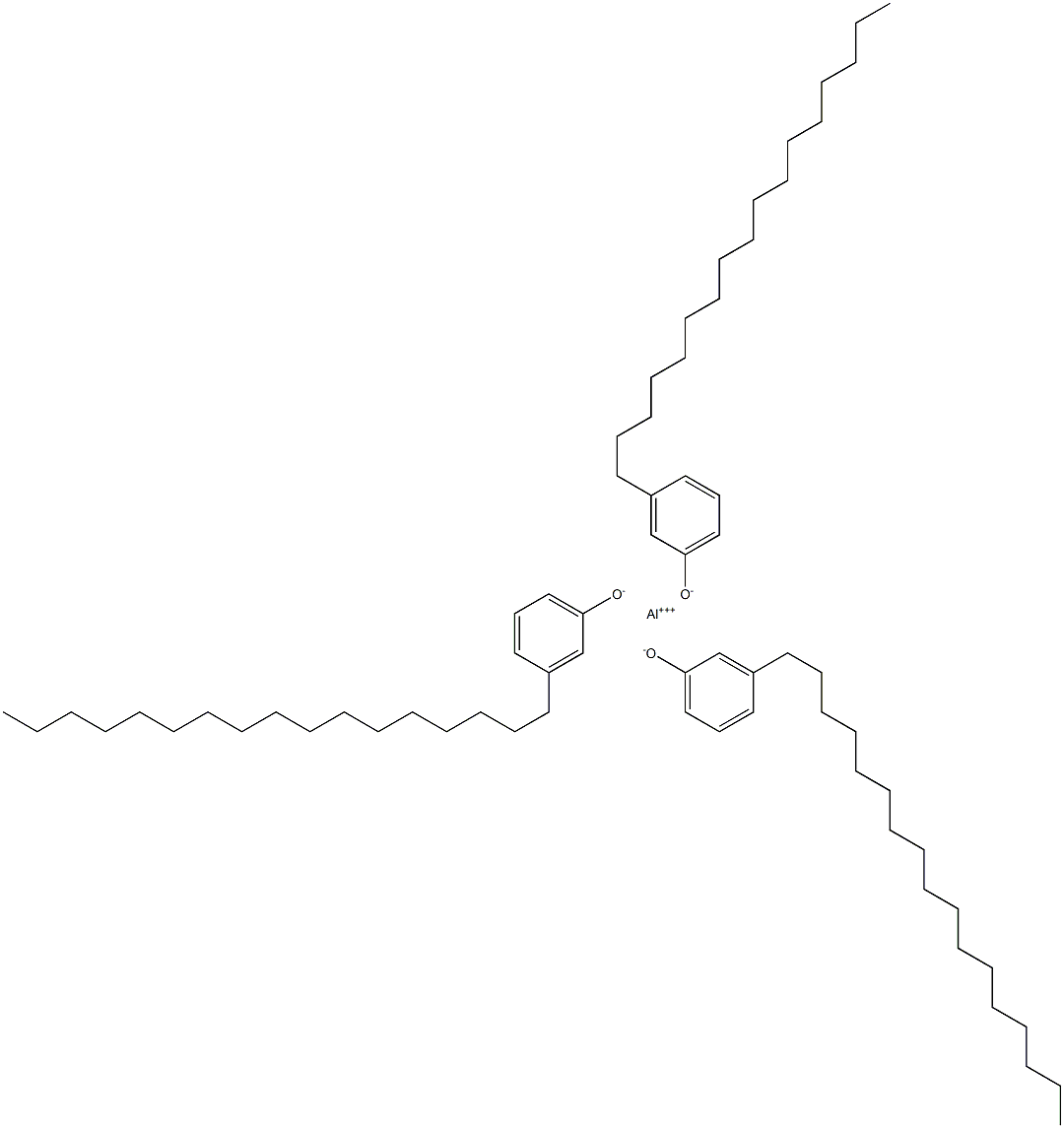 Aluminum tri(3-heptadecylphenolate) Struktur