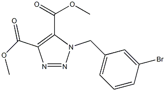 1-(3-Bromobenzyl)-1H-1,2,3-triazole-4,5-dicarboxylic acid dimethyl ester Struktur