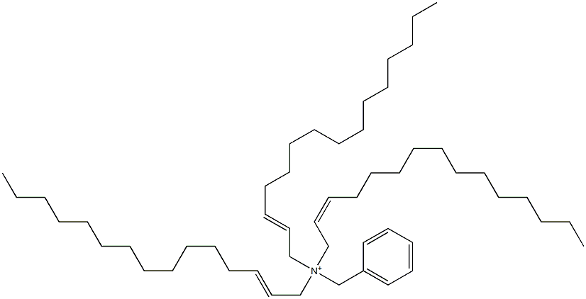 Tri(2-pentadecenyl)benzylaminium Struktur