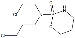 Tetrahydro-2-[N-(2-chloroethyl)-N-(3-chloropropyl)amino]-2H-1,3,2-oxazaphosphorine 2-oxide Struktur