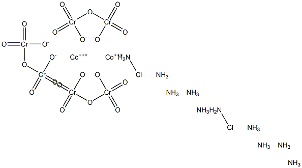 Chloropentamminecobalt(III) dichromate Struktur