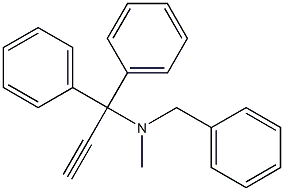 N-Methyl-N-(1,1-diphenyl-2-propynyl)benzylamine Struktur