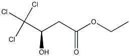 [R,(-)]-4,4,4-Trichloro-3-hydroxybutyric acid ethyl ester Struktur