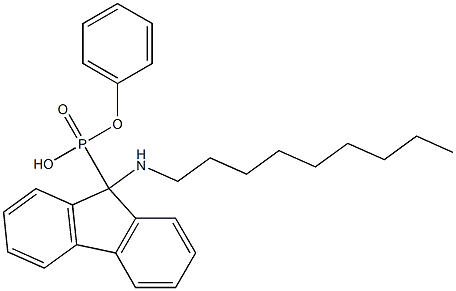 [9-(Nonylamino)-9H-fluoren-9-yl]phosphonic acid phenyl ester Struktur