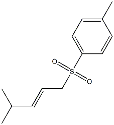 (E)-4-Methyl-2-pentenyl 4-methylphenyl sulfone Struktur