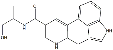 N-(2-Hydroxy-1-methylethyl)-4,6,6a,7,8,9-hexahydroindolo[4,3-fg]quinoline-9-carboxamide Struktur