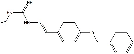 1-[(4-Benzyloxyphenyl)methyleneamino]-3-hydroxyguanidine Struktur