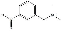 3-Nitro-N,N-dimethylbenzenemethanaminium Struktur