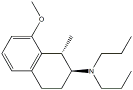 N,N-Dipropyl-[[(1R,2S)-1-methyl-8-methoxy-1,2,3,4-tetrahydronaphthalen]-2-yl]amine Struktur