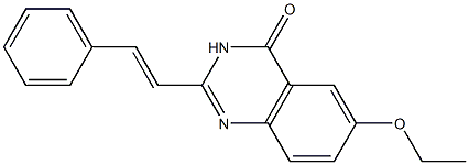 2-[(E)-2-Phenylethenyl]-6-ethoxyquinazolin-4(3H)-one Struktur