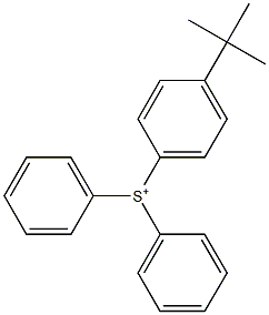 ジフェニル(4-tert-ブチルフェニル)スルホニウム 化學(xué)構(gòu)造式