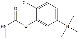 4-Chloro-3-(methylaminocarbonyloxy)-N,N,N-trimethylbenzenaminium Struktur