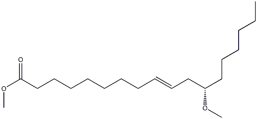 [E,S,(-)]-12-Methoxy-9-octadecenoic acid methyl ester Struktur