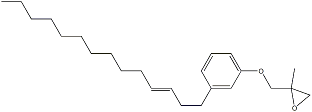 3-(3-Tetradecenyl)phenyl 2-methylglycidyl ether Struktur