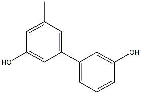 5-Methyl-1,1'-biphenyl-3,3'-diol Struktur