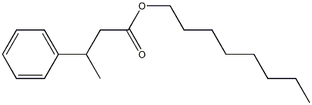 3-Phenylbutanoic acid octyl ester Struktur