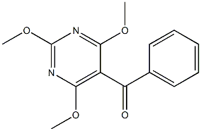 2,4,6-Trimethoxy-5-benzoylpyrimidine Struktur