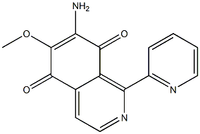 7-Amino-6-methoxy-1-(2-pyridinyl)isoquinoline-5,8-dione Struktur