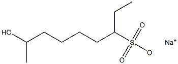 8-Hydroxynonane-3-sulfonic acid sodium salt Struktur