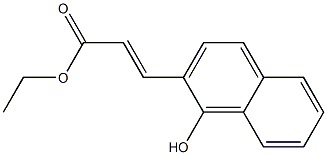 3-(1-Hydroxy-2-naphthalenyl)propenoic acid ethyl ester Struktur