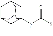 (Adamantan-1-yl)thiocarbamic acid S-methyl ester Struktur