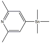 2,6-Dimethyl-4-(trimethylstannyl)pyridine Struktur