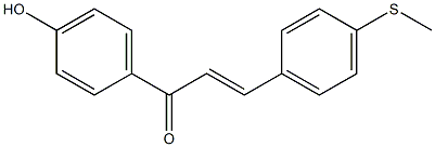 4-(Methylthio)-4'-hydroxychalcone Struktur