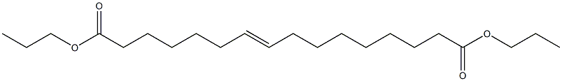 7-Hexadecenedioic acid dipropyl ester Struktur