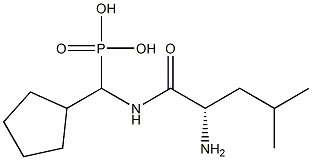 [(L-Leucylamino)(cyclopentyl)methyl]phosphonic acid Struktur