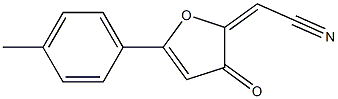 2-Cyanomethylene-5-(4-methylphenyl)furan-3(2H)-one Struktur