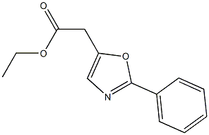 2-Phenyloxazole-5-acetic acid ethyl ester Struktur