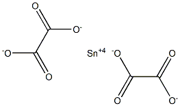 Dioxalic acid tin(IV) salt Struktur