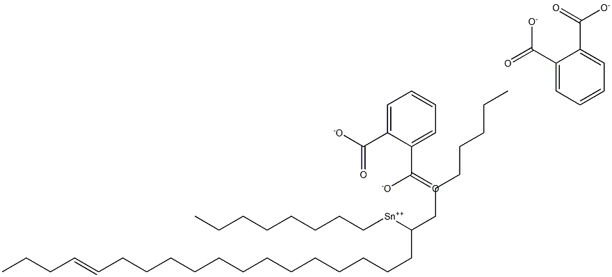 Bis[phthalic acid 1-(14-octadecenyl)]dioctyltin(IV) salt Struktur