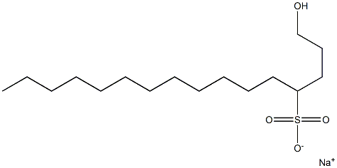 1-Hydroxyhexadecane-4-sulfonic acid sodium salt Struktur