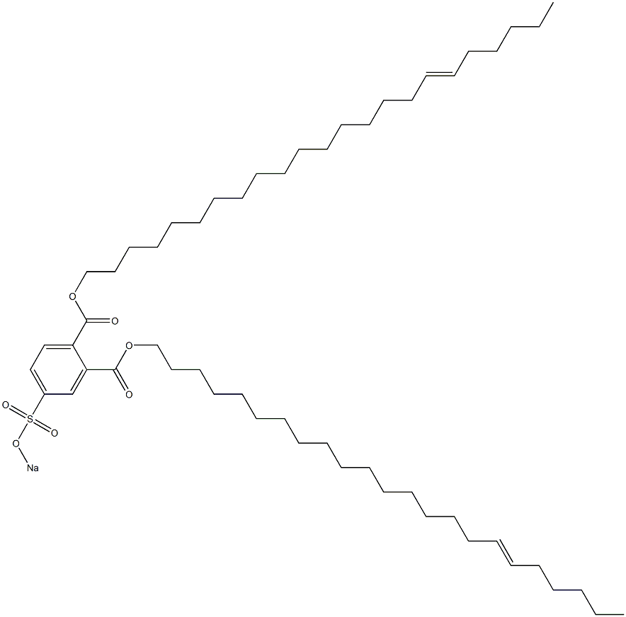 4-(Sodiosulfo)phthalic acid di(17-tricosenyl) ester Struktur