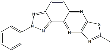 8-Methyl-2-phenyl-2H-thiazolo[5,4-b]-1,2,3-triazolo[4,5-f]quinoxaline Struktur