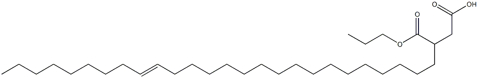 3-(17-Hexacosenyl)succinic acid 1-hydrogen 4-propyl ester Struktur