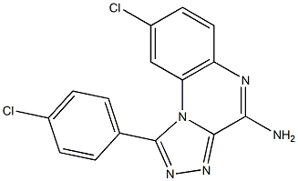 4-Amino-8-chloro-1-(4-chlorophenyl)[1,2,4]triazolo[4,3-a]quinoxaline Struktur