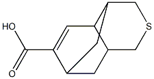 3,4,4a,7,8,8a-Hexahydro-4,7-methano-1H-2-benzothiopyran-6-carboxylic acid Struktur