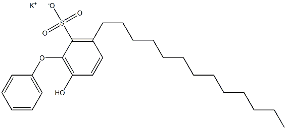 6-Hydroxy-3-tridecyl[oxybisbenzene]-2-sulfonic acid potassium salt Struktur