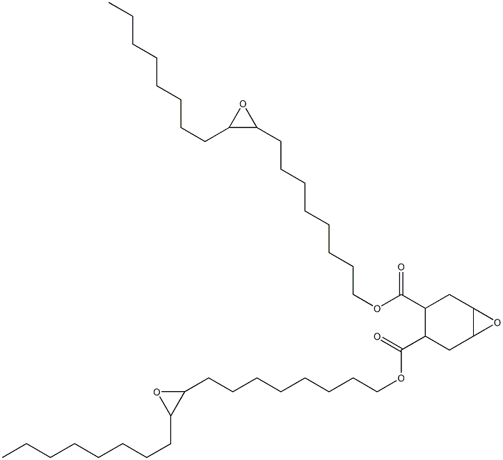 7-Oxabicyclo[4.1.0]heptane-3,4-dicarboxylic acid bis(9,10-epoxyoctadecan-1-yl) ester Struktur