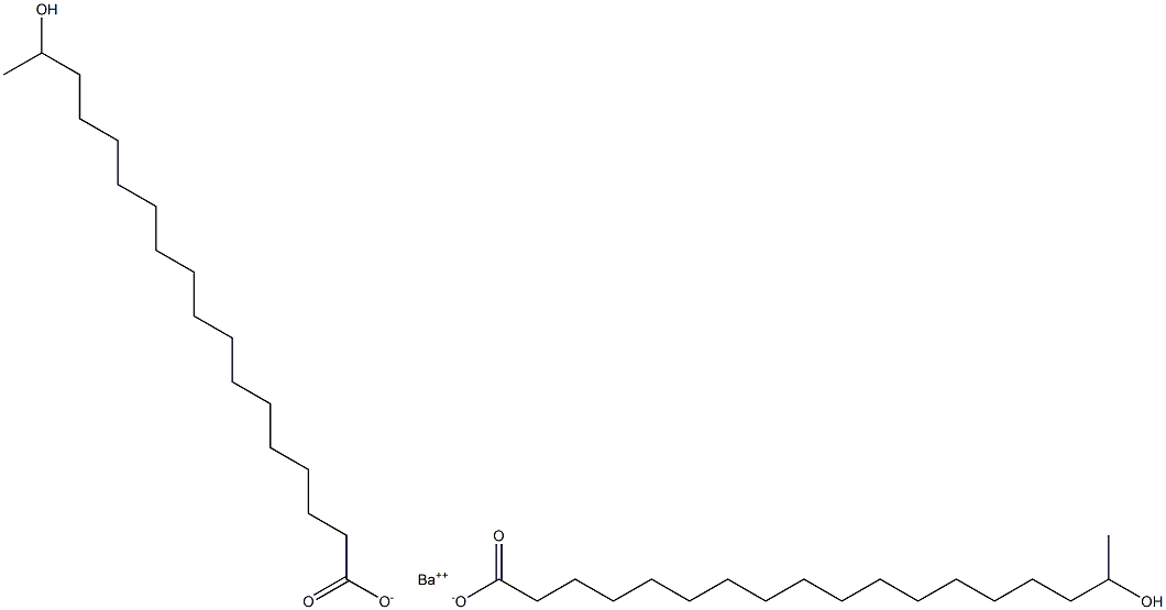 Bis(17-hydroxystearic acid)barium salt Struktur