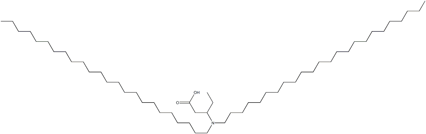 3-(Ditetracosylamino)valeric acid Struktur