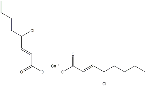 Bis(4-chloro-2-octenoic acid)calcium salt Struktur