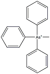 Methyltriphenylarsonium Struktur