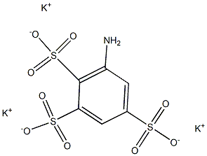 6-Amino-1,2,4-benzenetrisulfonic acid tripotassium salt Struktur