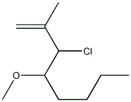 3-Chloro-4-methoxy-2-methyl-1-octene Struktur