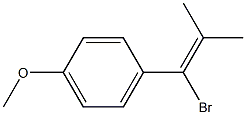 4-(1-Bromo-2-methyl-1-propenyl)anisole Struktur